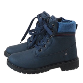 Dámské tmavě modré zateplené boty NR06-2 námořnická modrá 4