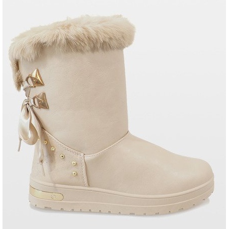 Dámské béžové sněhové boty AN-107 béžový 1