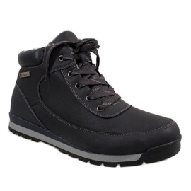 Teplé sněhové boty B9477-44 Navy blue námořnická modř 1