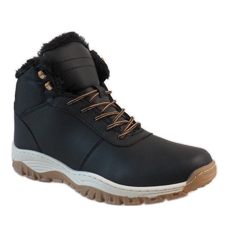 Černé izolované sněhové boty A1717-1 černá 1