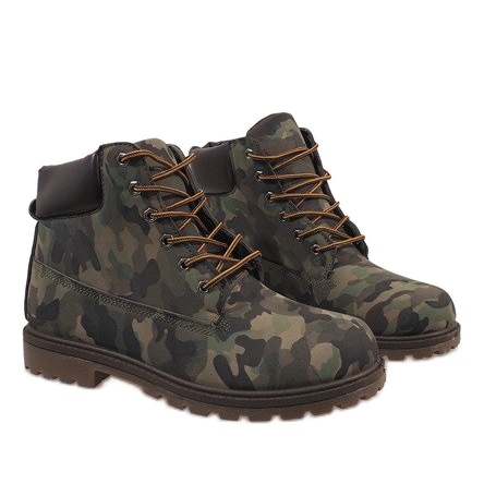 Camo pánské turistické boty 96 zelený 1