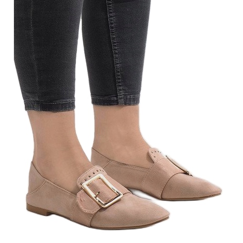 Růžové mokasíny balerínky 6979-P růžový 1