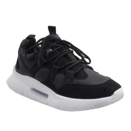 Černá módní sportovní obuv R-375 šedá 1