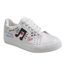 Bílé tenisky s nádechem G-106 bílý 1