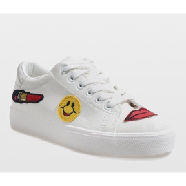 Bílé tenisky razítko BL75P bílý 1