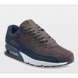 Pánská tmavě modrá sportovní obuv 8104 hnědý námořnická modrá 1