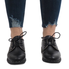 Černé jazzové boty Ćwieki 6288-1 černá 2