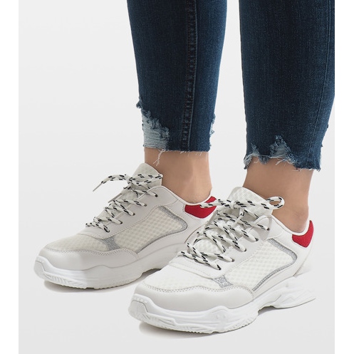 Bílá sportovní obuv YM-31 bílý 1 Bílá sportovní obuv YM-31 bílý 1