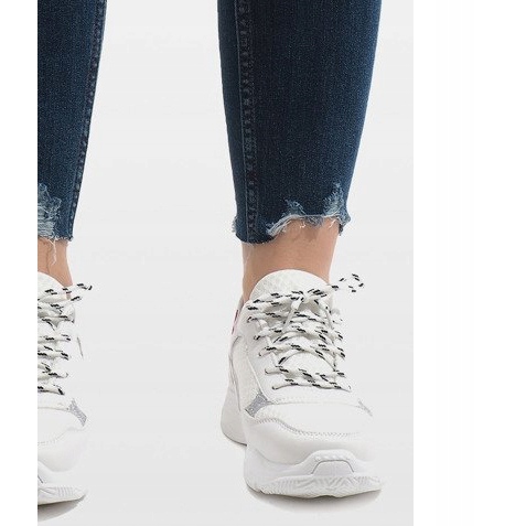 Bílá sportovní obuv YM-31 bílý 2 Bílá sportovní obuv YM-31 bílý 2