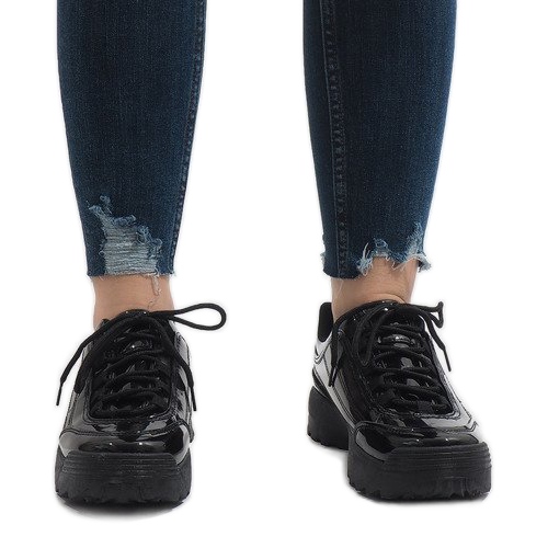 Černá módní sportovní obuv 82017 2