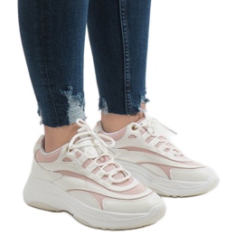 Bílé módní sportovní boty BO-15 bílý 2