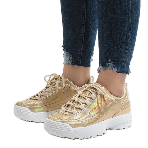 Zlatá módní sportovní obuv 82017 zlatý 1