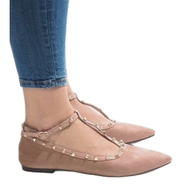 Růžové balerínky 127-13 růžový 1 Růžové balerínky 127-13 růžový 1