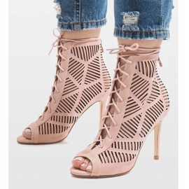 Růžové kozačky na čepu 1610-225 růžový 1 Růžové kozačky na čepu 1610-225 růžový 1