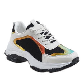 Černá módní sportovní obuv 2018-6 bílý černý 1