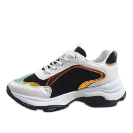 Černá módní sportovní obuv 2018-6 bílý 2