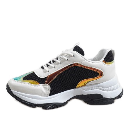 Černá módní sportovní obuv 2018-6 bílý 2