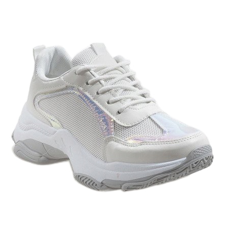 Bílé módní sportovní boty 2018-6 bílý 1