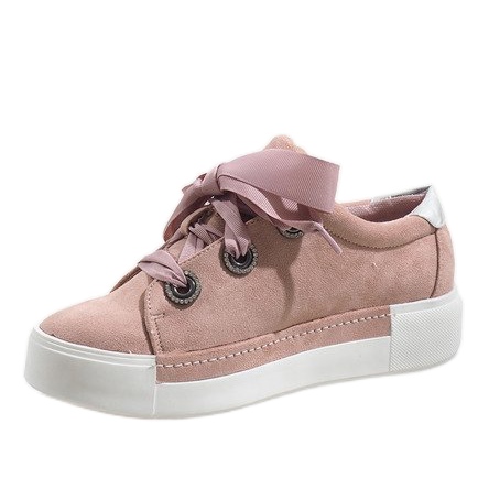 1507 růžových šněrovacích tenisek 2