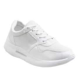Bílé módní sportovní boty LS180406 bílý 1
