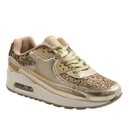 Zlatá lesklá sportovní obuv B64-1 zlatý 1