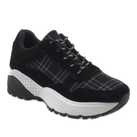 Černá módní sportovní obuv 61012 černý 1