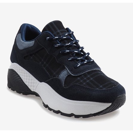 Módní tmavě modrá sportovní obuv 61012 námořnická modrá 1