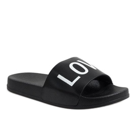 Černé pantofle Love 812A černý 1