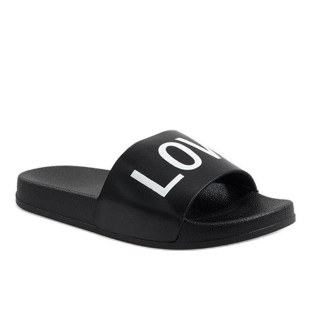 Černé pantofle Love 812A černá 1