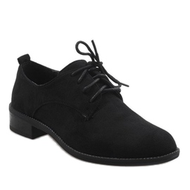 Černé jazzové boty, semišové boty C-7183 černá 1