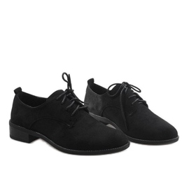 Černé jazzové boty, semišové boty C-7183 černá 4