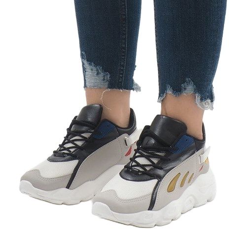 Vícebarevná trendy sportovní obuv 9115 bílý černý červený šedá zelený 1