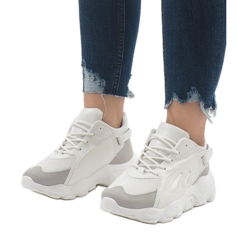 Bílé módní sportovní boty 9115 bílý 1 Bílé módní sportovní boty 9115 bílý 1