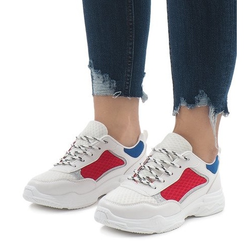 Vícebarevná módní sportovní obuv YM-31 bílý 1