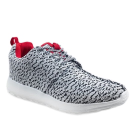 Bílá sportovní obuv LD19-7 bílý černý 1