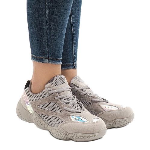 Šedá sportovní obuv MS522-26 1