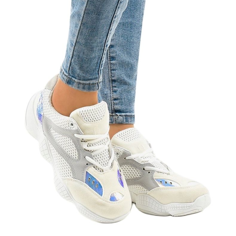 Bílé trenéry MS522-9 bílý 1