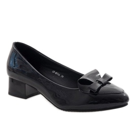 Černé vysoké podpatky GF-A166 černý 1