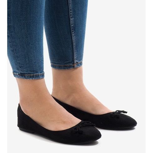 Černé balerínky 006-1 černá 1
