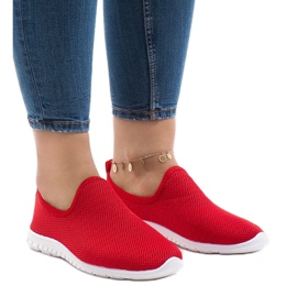 Červené sportovní boty 909-17 1