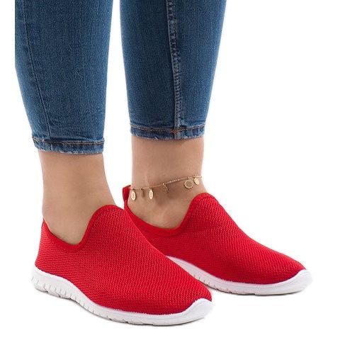 Červené sportovní boty 909-17 1