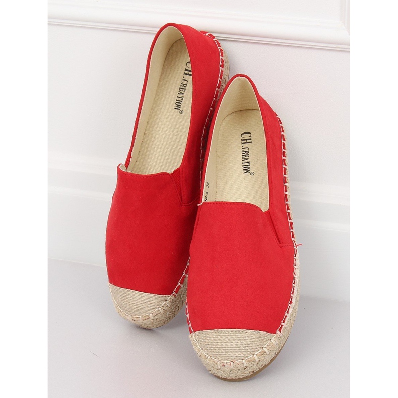 Dámské červené Espadrilles 180-5 Red II-GAT 1