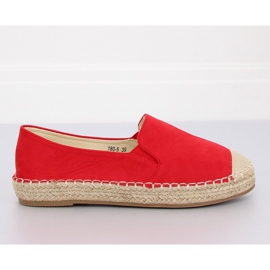 Dámské červené Espadrilles 180-5 Red II-GAT červený 2