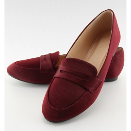 Dámské mokasíny burgundské 3109 Red II-GAT červený 1