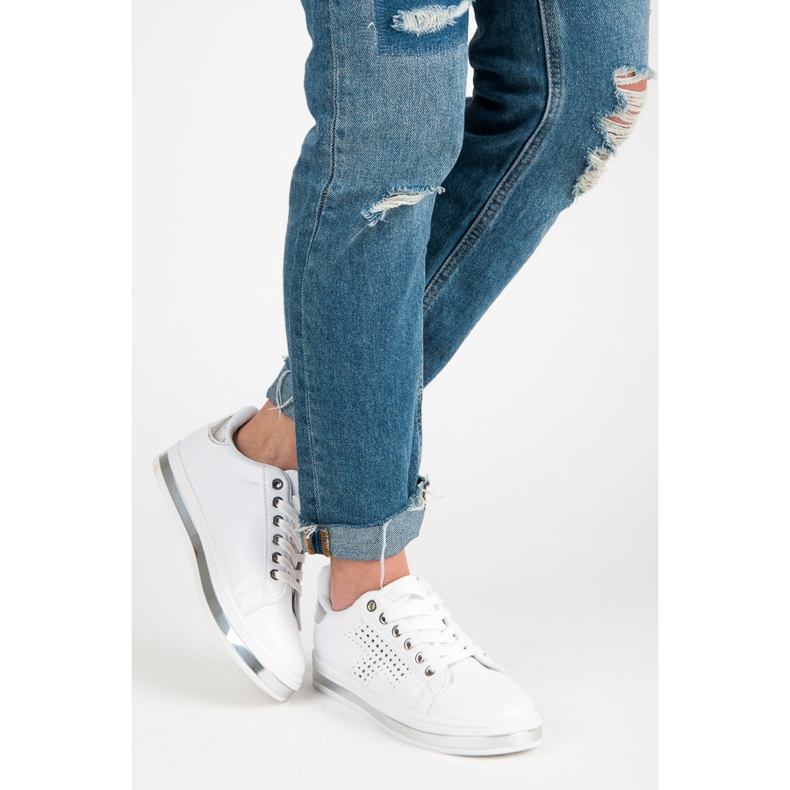 Bílé Tenisky S Hologramem bílý 2