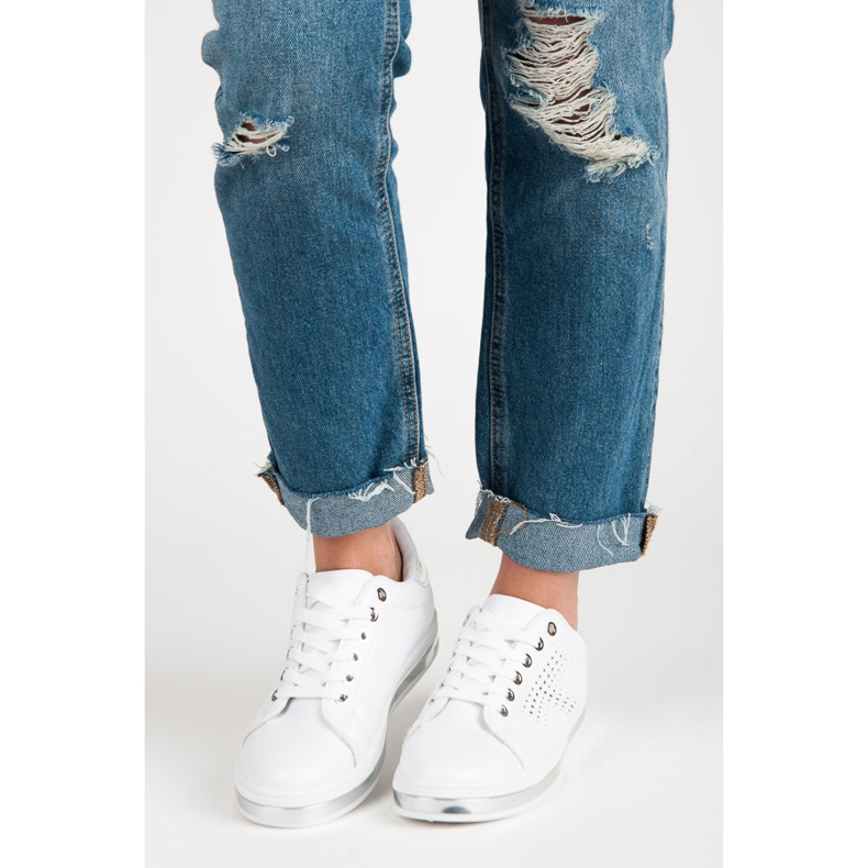 Bílé Tenisky S Hologramem bílý 1