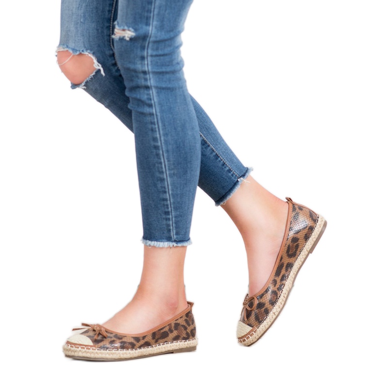 GUAPISSIMA Skvrnité balerínky hnědý 1