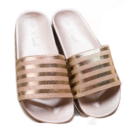 Weide Pantofle se třpytkami žluť 1