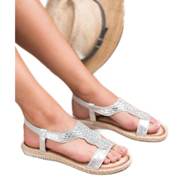 Emaks Espadrilles Nazouvací sandály šedá 2 Emaks Espadrilles Nazouvací sandály šedá 2