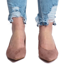 Růžové lodičky na pilíři srdce růžový 1